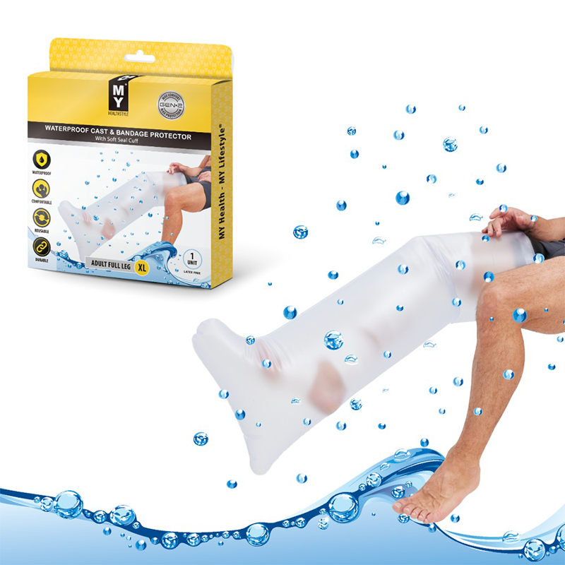 MY Waterproof Cast & Bandage Protector - Adult Full Leg XL