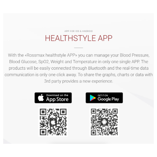 Rossmax X3 Blood Pressure Monitor Deluxe - Bluetooth