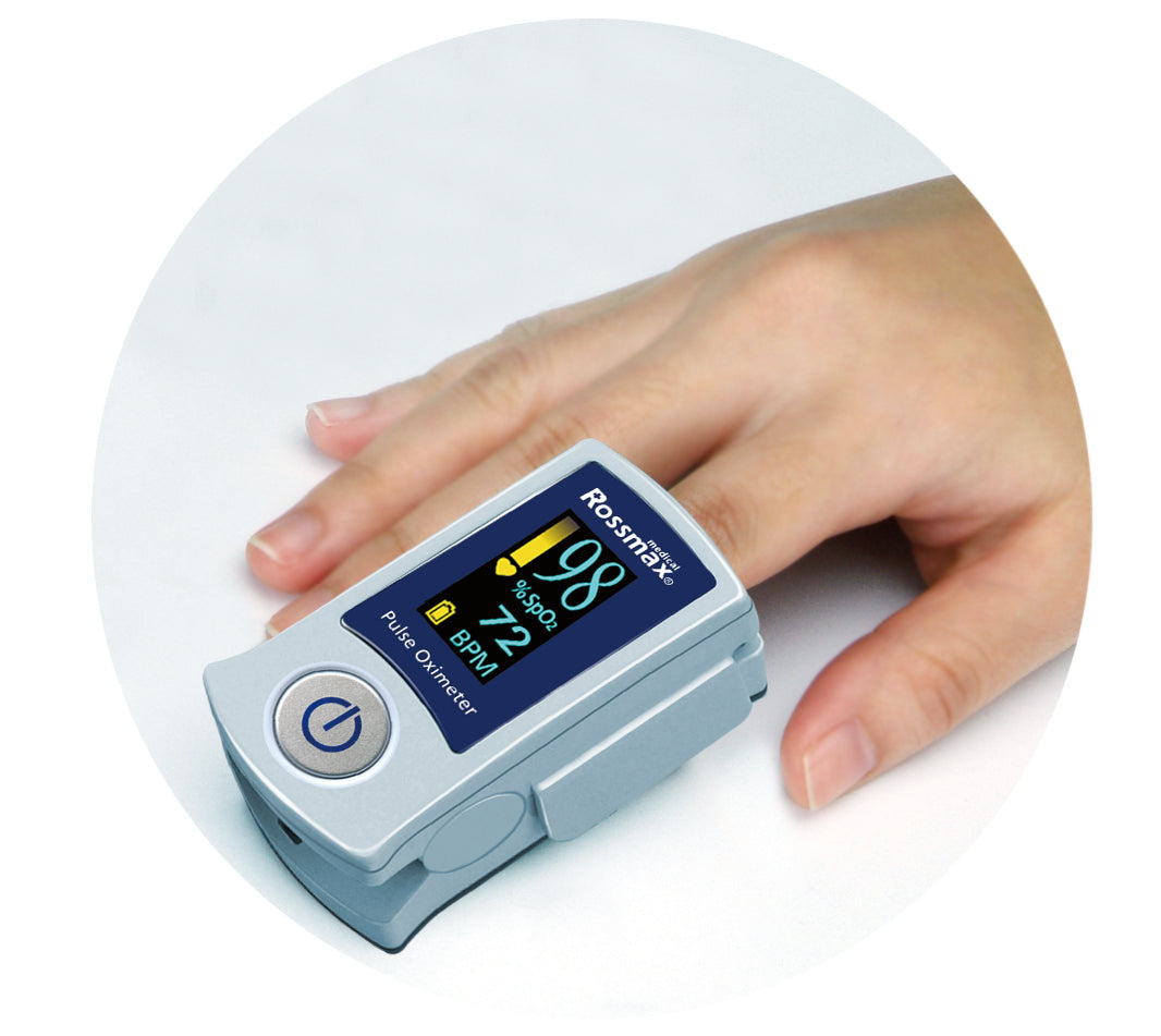 Rossmax Fingertip Pulse Oximeter - LED Colour Display