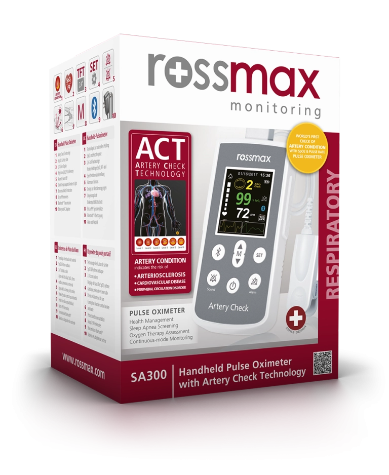Rossmax Handheld Pulse Oximeter with Bluetooth & ACT SA300BT