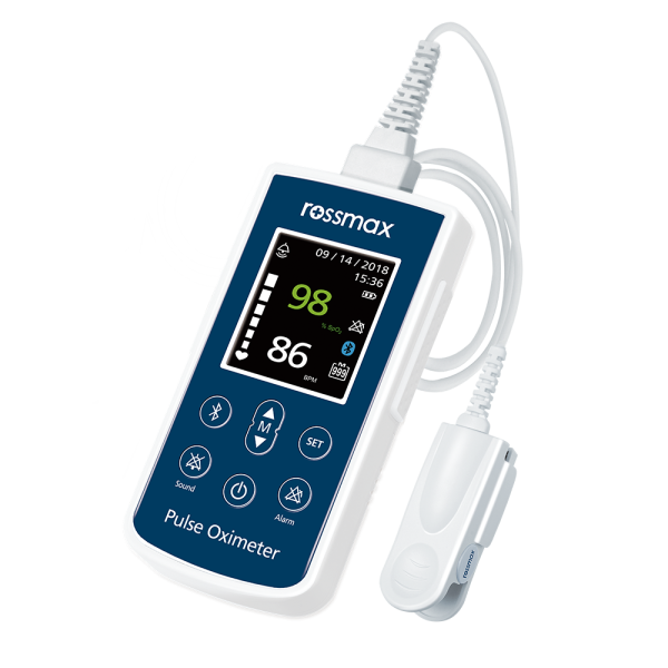 Rossmax Handheld Pulse Oximeter with Bluetooth