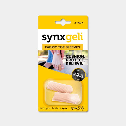 Synxgeli Gel Fabric Toe Sleeves - 2 pack