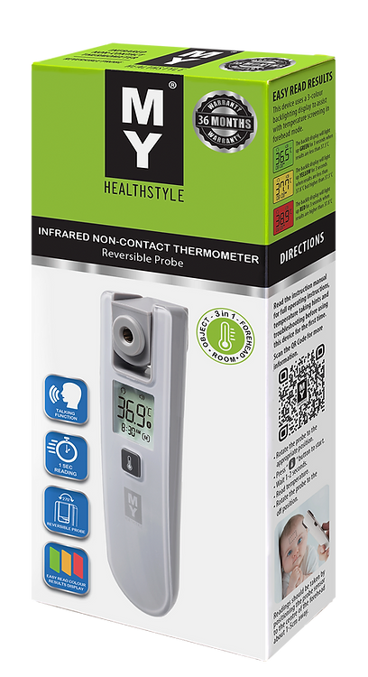 MY Infrared Forehead Thermometer - REVERSIBLE PROBE