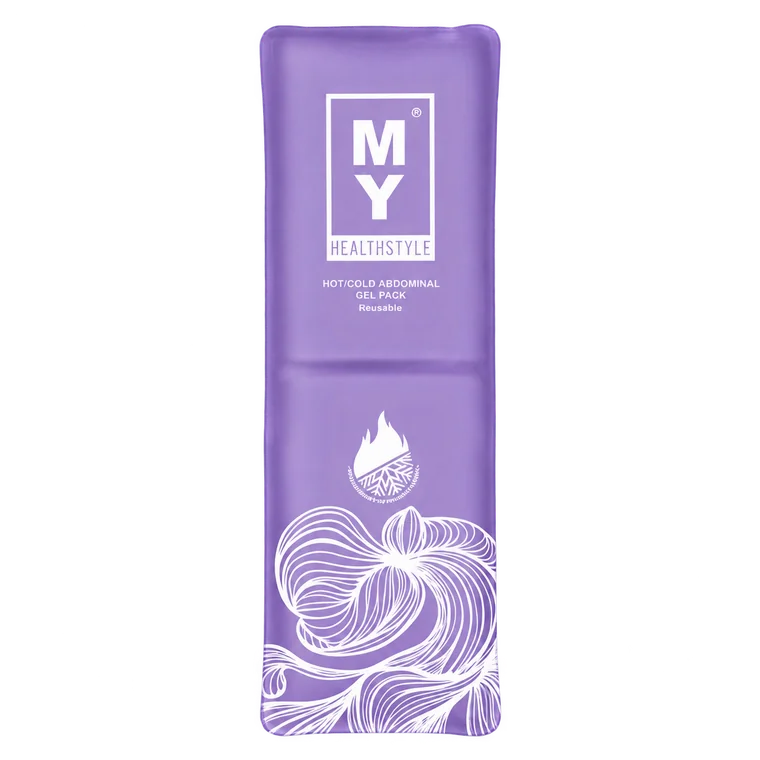 Reusable abdominal hot and cold gel pack