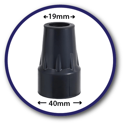 MY Walking Stick Rubber Foot - 40mm