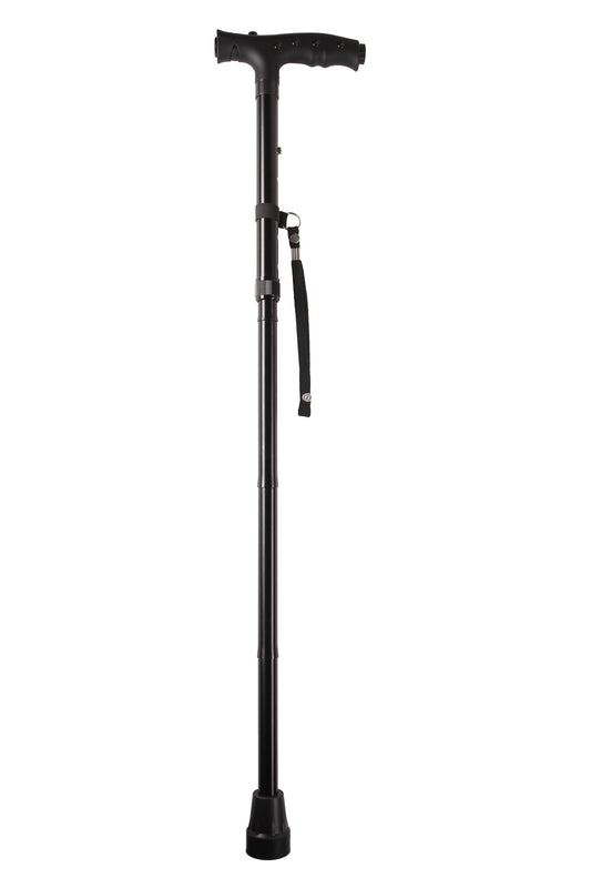 Foldable Walking Stick with LED Torch