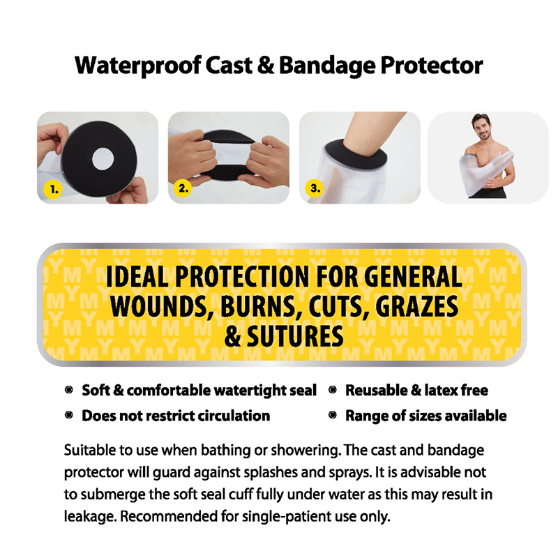 MY Waterproof Cast & Bandage Protector - Adult Lower Arm