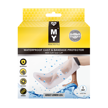 MY Waterproof Cast & Bandage Protector - Adult Lower Leg