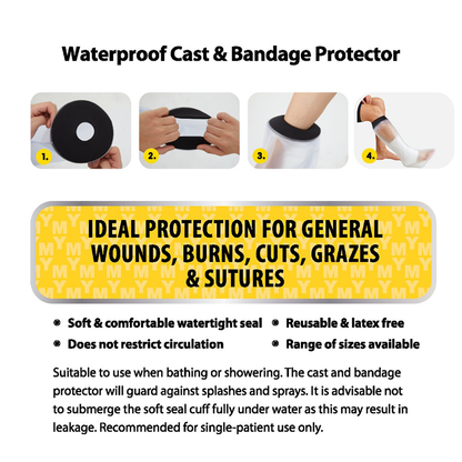 MY Waterproof Cast & Bandage Protector - Adult Lower Leg