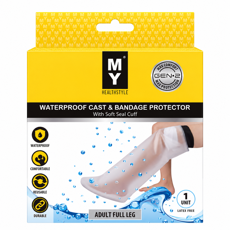 MY Waterproof Cast & Bandage Protector - Adult Full Leg