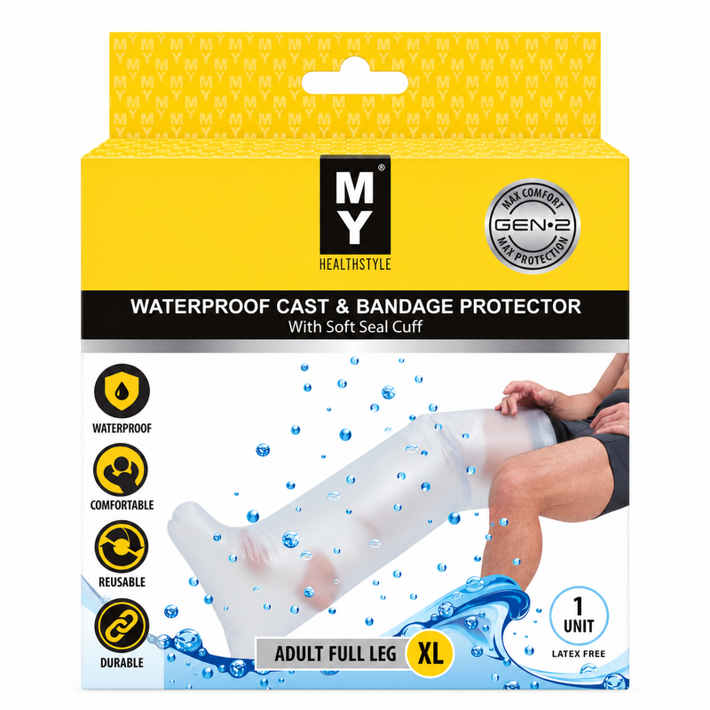 MY Waterproof Cast & Bandage Protector - Adult Full Leg XL