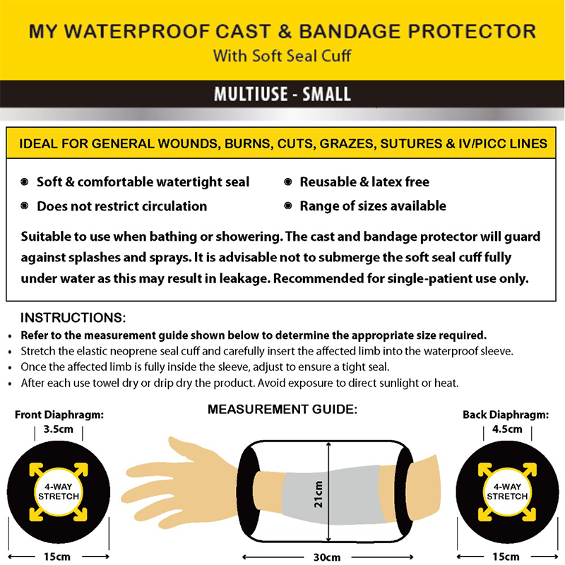 MY Waterproof Cast & Bandage Protector - Multiuse S