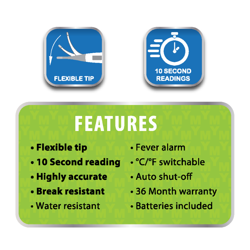 MY Flexible Tip Digital Thermometer
