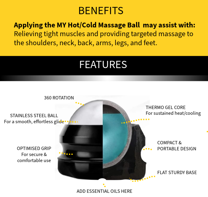 MY Hot/Cold Massage Ball Roller