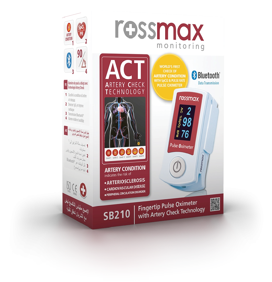 Rossmax Fingertip Pulse Oximeter with ACT & Bluetooth