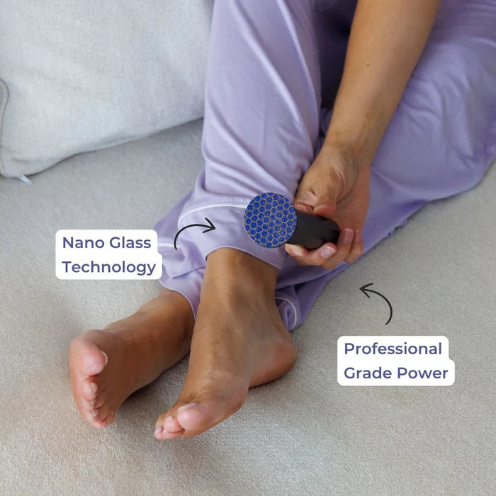3-in-1 Electric Foot Polisher - Callus, Hard, Cracked Skin Remover & Nail Buffer
