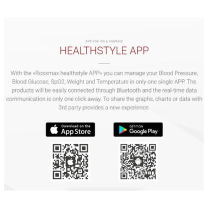Rossmax Handheld Pulse Oximeter with Bluetooth & ACT