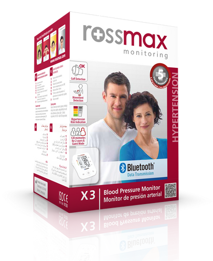 Rossmax X3 Blood Pressure Monitor Deluxe - Bluetooth