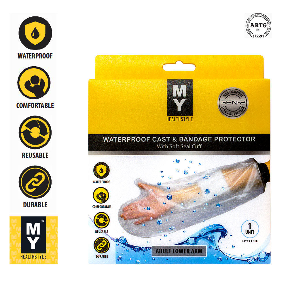 MY Waterproof Cast & Bandage Protector - Adult Lower Arm