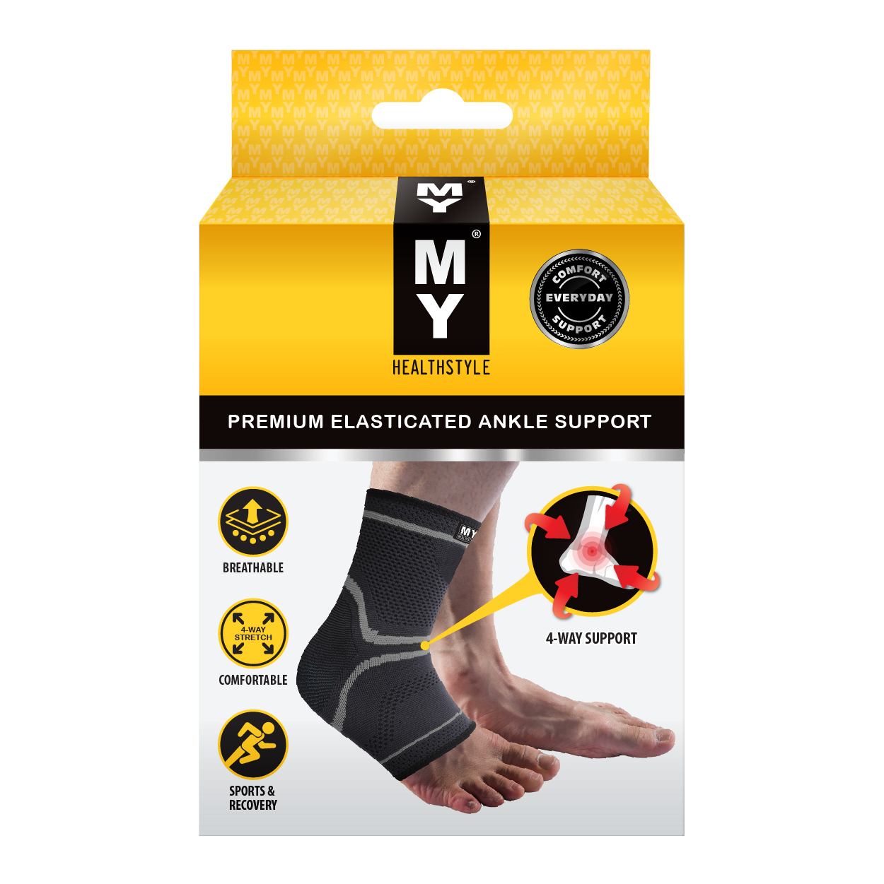 MY Premium Elasticated Ankle Support